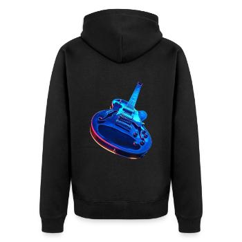 Guitare - Veste à capuche bio Premium Unisexe - noir - Dos - Nico (187cm)