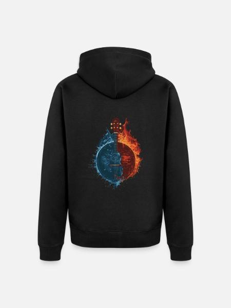 Banjo - Unisex Premium Bio Zip Hoodie - Schwarz
