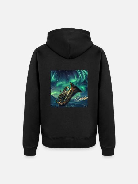 Tuba - Unisex Premium Bio Zip Hoodie - Schwarz
