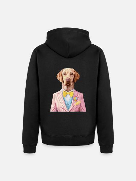 Labrador Retriever - Unisex Premium Bio Zip Hoodie - Schwarz