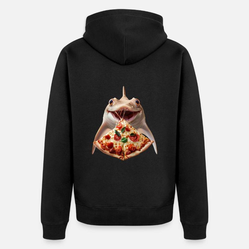 Stachelrochen - Unisex Premium Bio Zip Hoodie - Schwarz