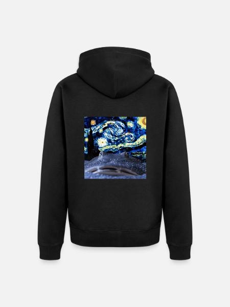 Stachelrochen - Unisex Premium Bio Zip Hoodie - Schwarz