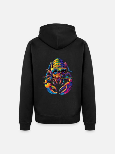 Skorpion - Unisex Premium Bio Zip Hoodie - Schwarz