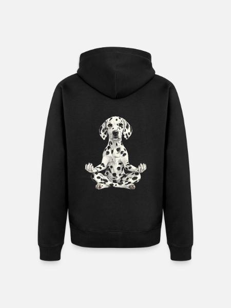Dalmatiner - Unisex Premium Bio Zip Hoodie - Schwarz