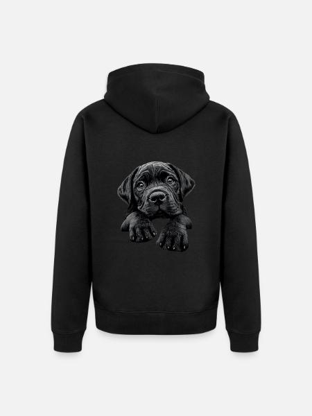 Bullmastiff - Unisex Premium Bio Zip Hoodie - Schwarz