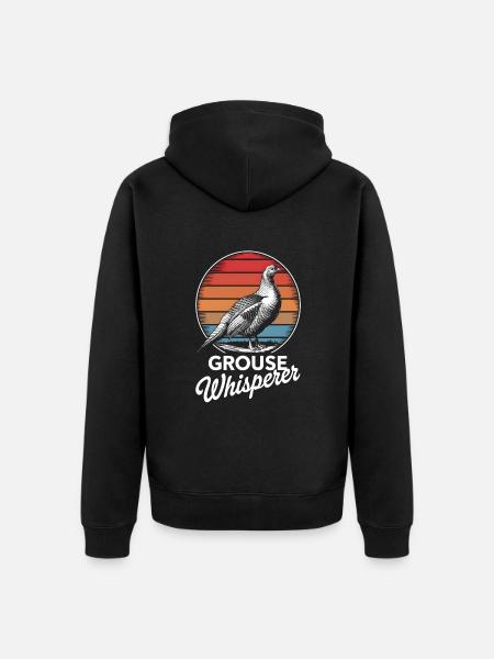 Auerhahn - Unisex Premium Bio Zip Hoodie - Schwarz