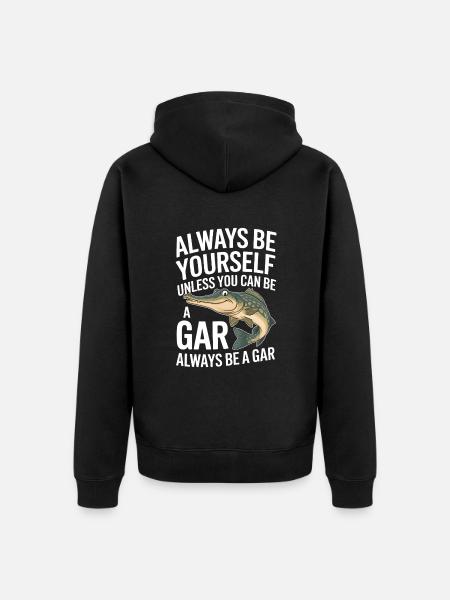 Gar - Unisex Premium Bio Zip Hoodie - Schwarz