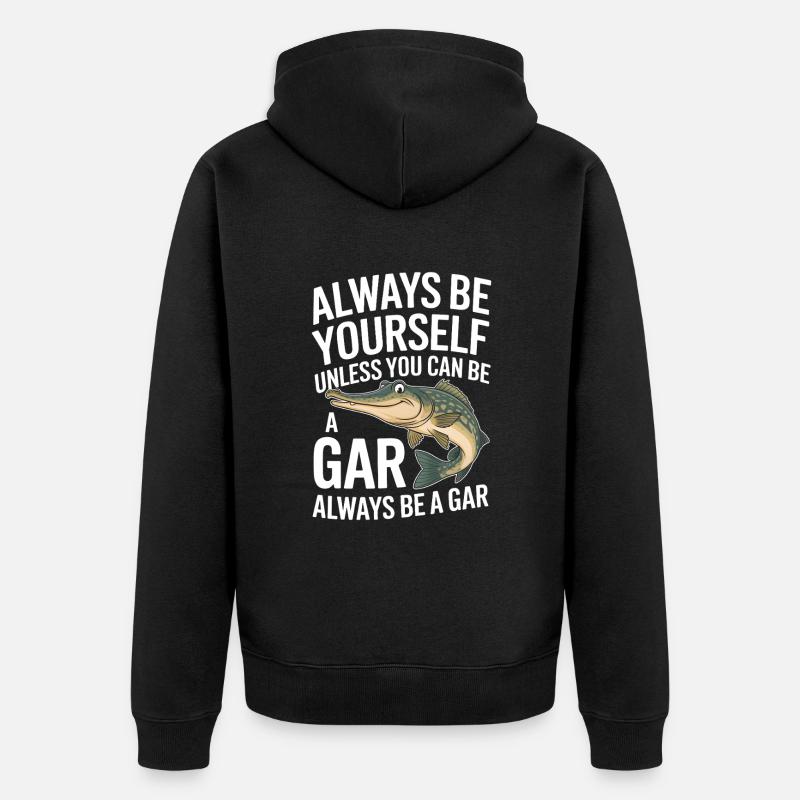 Gar - Unisex Premium Bio Zip Hoodie - Schwarz