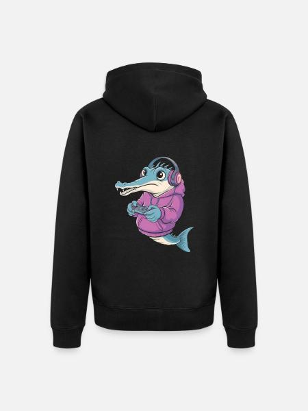 Gar - Unisex Premium Bio Zip Hoodie - Schwarz
