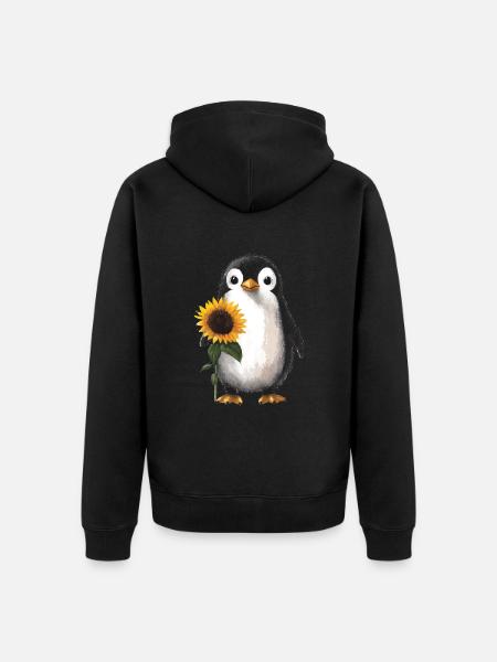 Tiger - Unisex Premium Bio Zip Hoodie - Schwarz