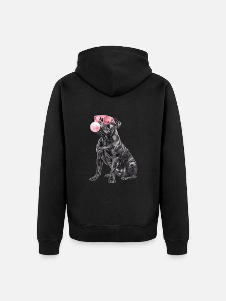 Cane Corso - Unisex Premium Bio Zip Hoodie - Schwarz