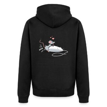 The Mouse... - Veste à capuche bio Premium Unisexe - noir - Dos - Nico (187cm)