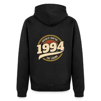 Année 1994 La Légende 30 Ans Anniversaire - Veste à capuche bio Premium Unisexe - noir - Dos - Nico (187cm)