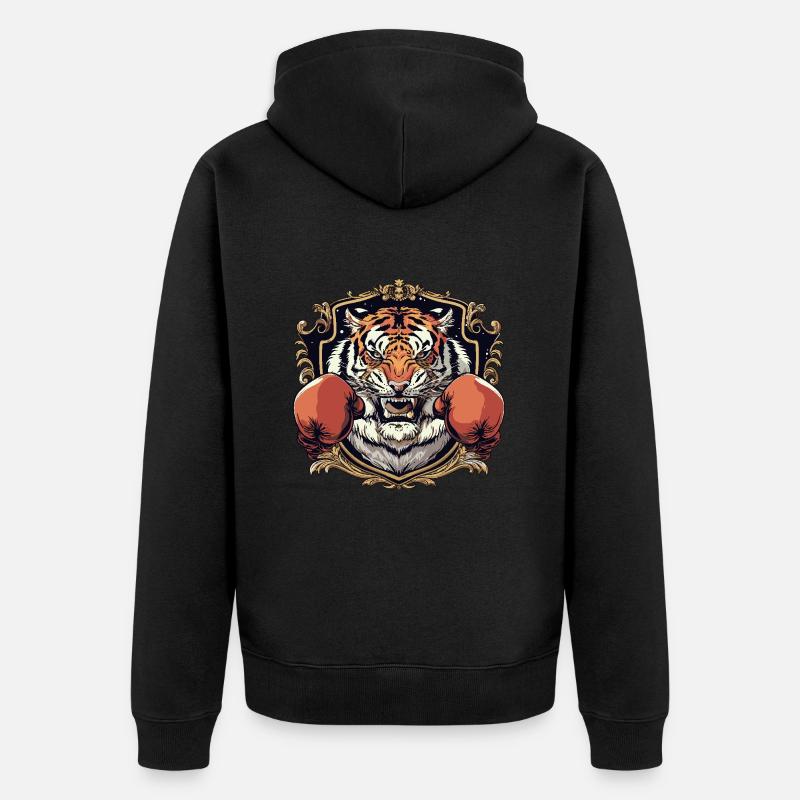 Tiger Boxer MMA - Veste à capuche bio Premium Unisexe - noir