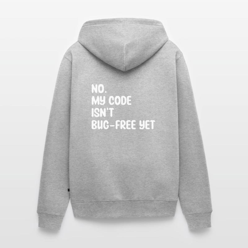 Humor Programmer Coder Bugs Gift Developer Unisex Premium Organic Zip Hoodie