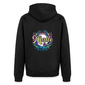 Vacances Malle Crew - Veste à capuche bio Premium Unisexe - noir - Dos - Nico (187cm)