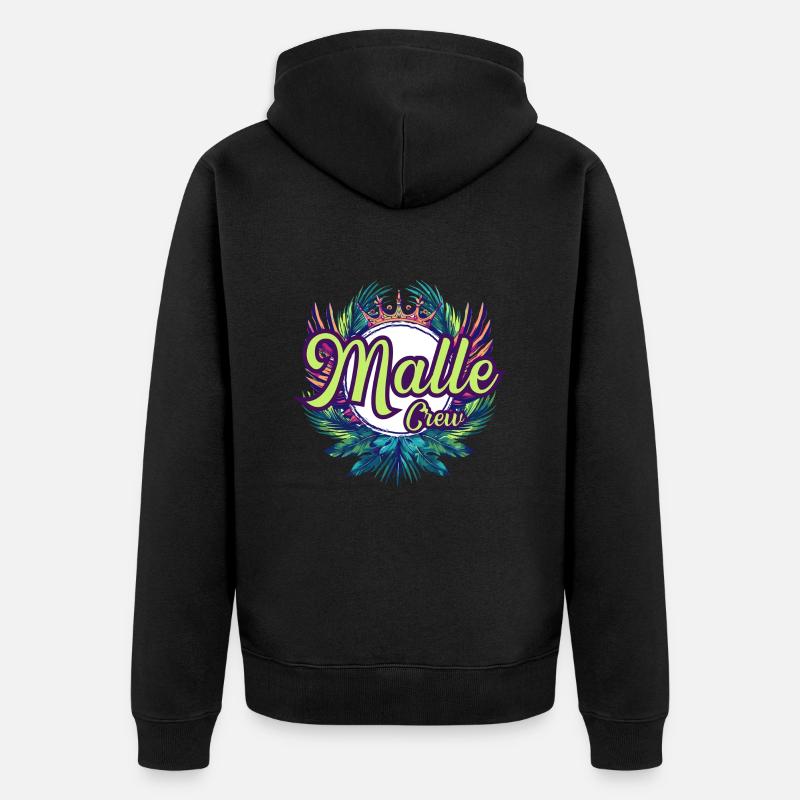 Vacances Malle Crew - Veste à capuche bio Premium Unisexe - noir