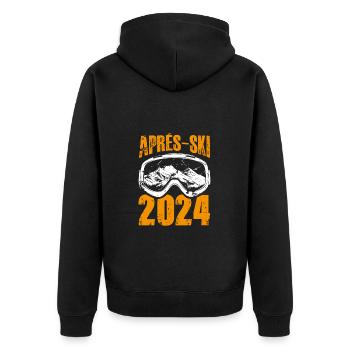 Masque de ski après-ski 2024 - Veste à capuche bio Premium Unisexe - noir - Dos - Nico (187cm)