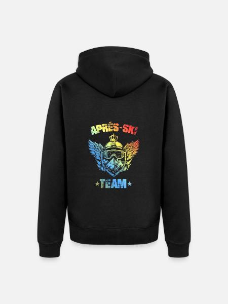 Après Ski Team Bunt - Unisex Premium Organic Zip Hoodie - black