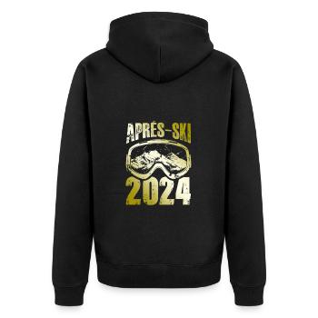 Masque de ski après-ski 2024 - Veste à capuche bio Premium Unisexe - noir - Dos - Nico (187cm)