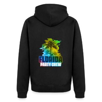 Florida Party Crew Coloré - Veste à capuche bio Premium Unisexe - noir - Dos - Nico (187cm)