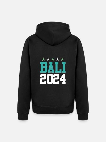 Bali 2024 Tours - Unisex Premium Organic Zip Hoodie - black