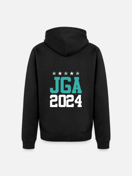 Jga 2024 Junggesellenabschied - Unisex Premium Bio Zip Hoodie - Schwarz