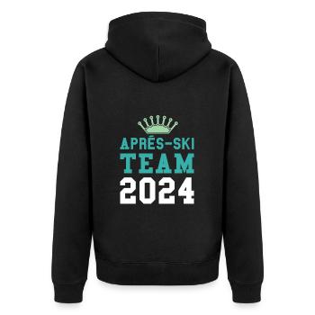 Après-ski 2024 Krone - Veste à capuche bio Premium Unisexe - noir - Dos - Nico (187cm)