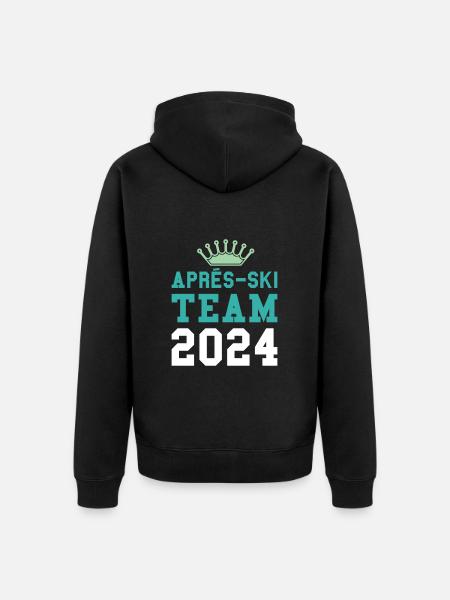 Après-ski 2024 Krone - Veste à capuche bio Premium Unisexe - noir