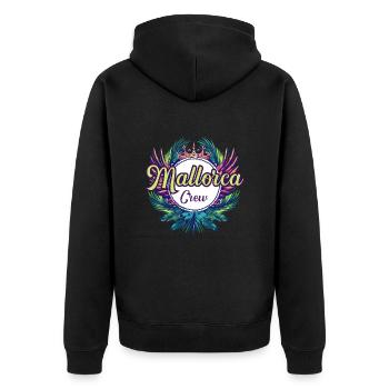 Majorque Crew Holidays - Veste à capuche bio Premium Unisexe - noir - Dos - Nico (187cm)