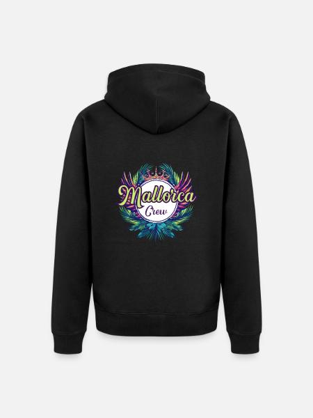 Mallorca Crew Holidays - Unisex Premium Organic Zip Hoodie - black