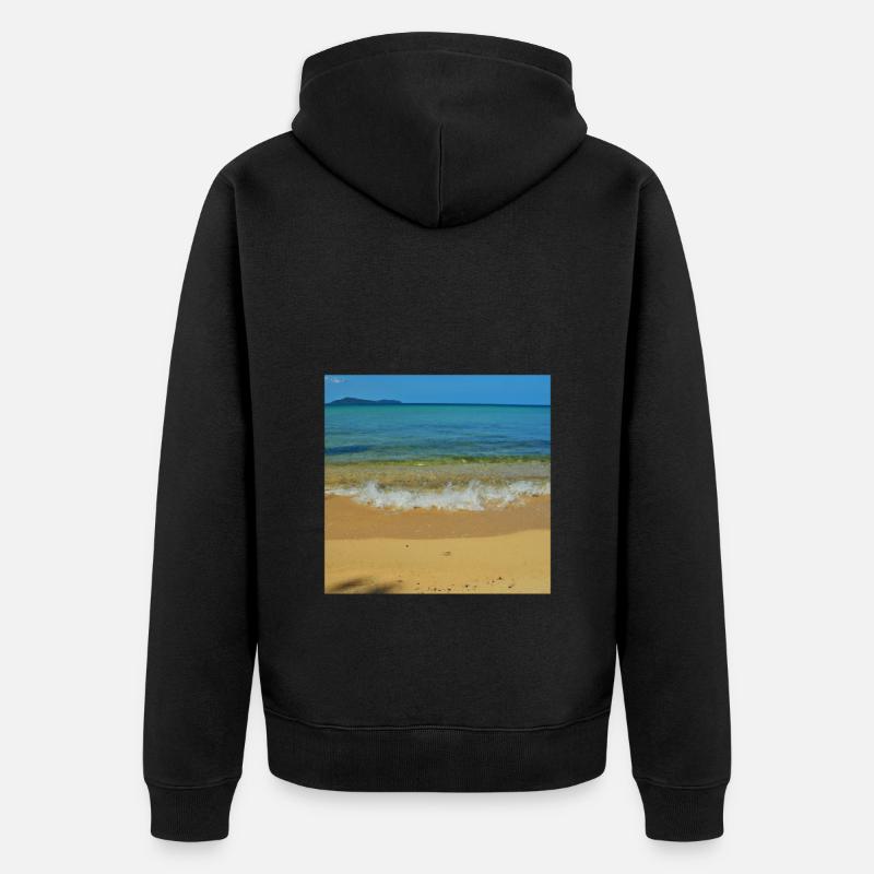 Plage - Veste à capuche bio Premium Unisexe - noir