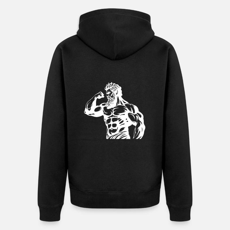 Bodybuilders Muscles Musculation - Veste à capuche bio Premium Unisexe - noir