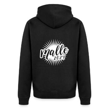 Malle 2024 - Veste à capuche bio Premium Unisexe - noir - Dos - Nico (187cm)