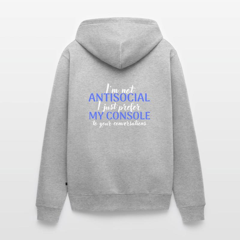 I prefer my computer Unisex Premium Organic Zip Hoodie