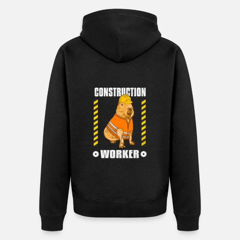 Chantier de construction - Veste à capuche bio Premium Unisexe - noir