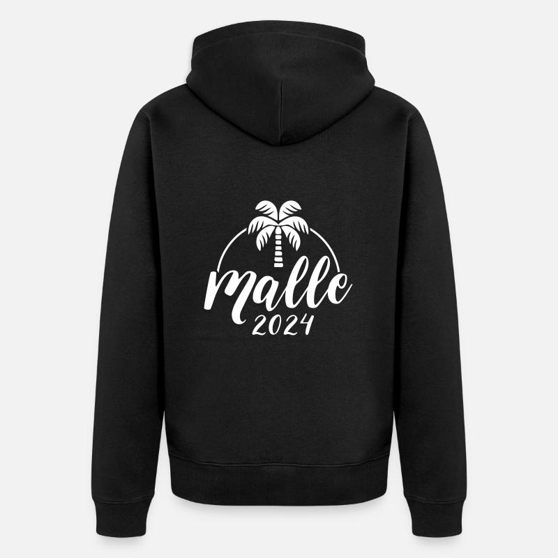 Malle 2024 - Veste à capuche bio Premium Unisexe - noir