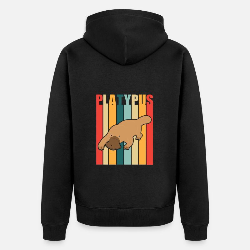 Ornithorynque - Veste à capuche bio Premium Unisexe - noir