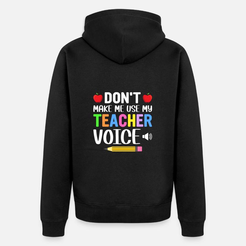 Enseignant - Veste à capuche bio Premium Unisexe - noir