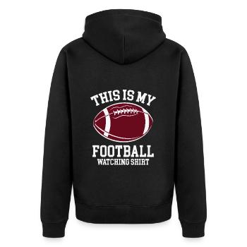Football américain - Veste à capuche bio Premium Unisexe - noir - Dos - Nico (187cm)