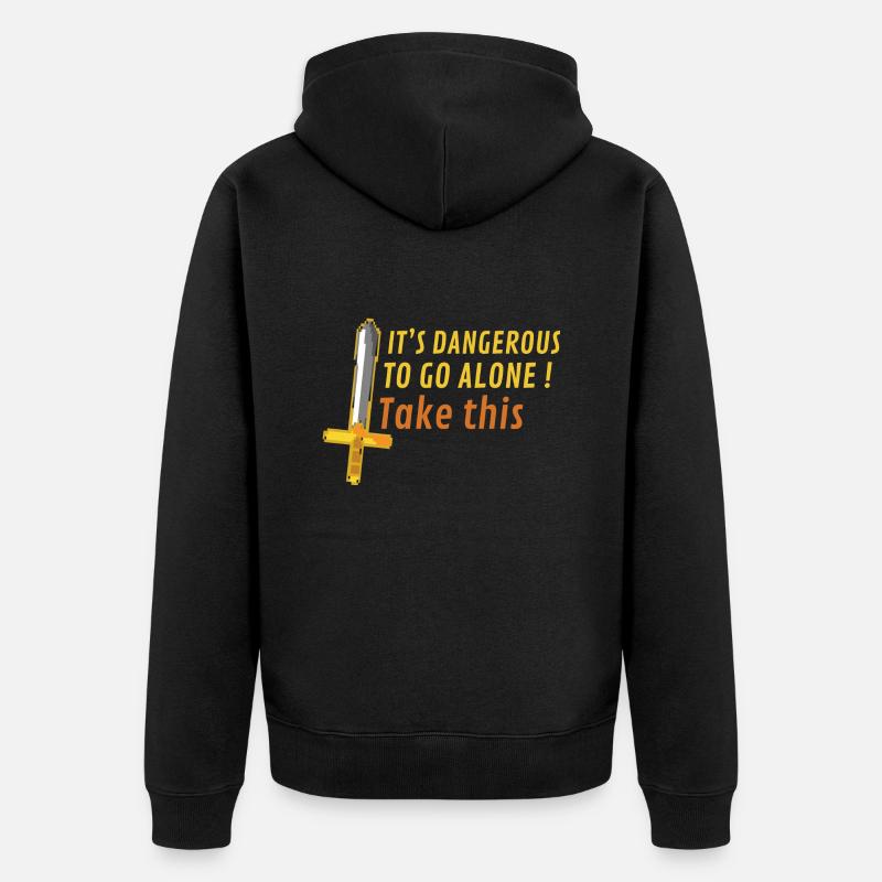 Nimm das - Unisex Premium Bio Zip Hoodie - Schwarz