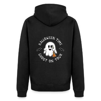 Halloween - Veste à capuche bio Premium Unisexe - noir - Dos - Nico (187cm)