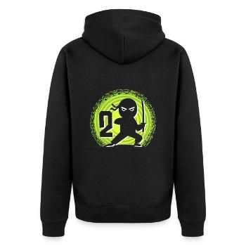 2ème anniversaire 2 ans Jeunes Enfants Ninja - Veste à capuche bio Premium Unisexe - noir - Dos - Nico (187cm)
