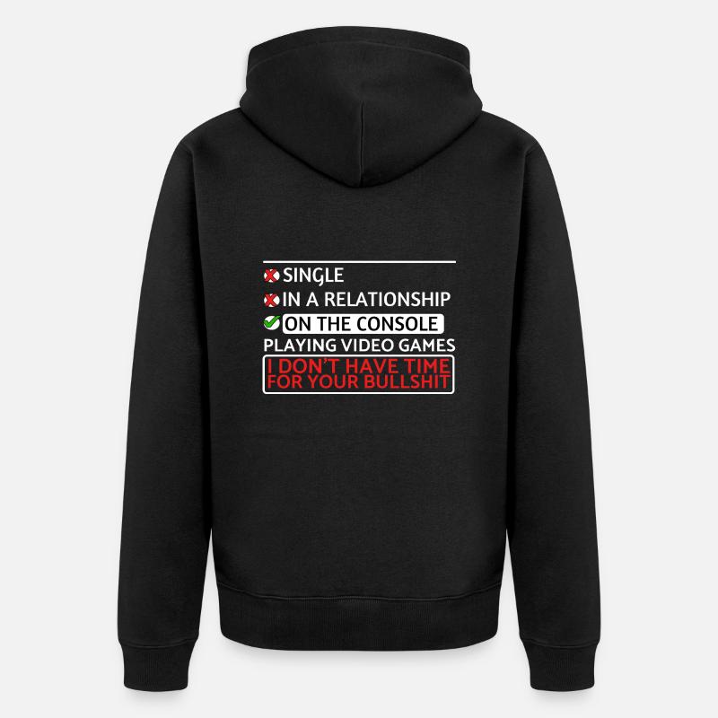 Sur la console geekin - Veste à capuche bio Premium Unisexe - noir