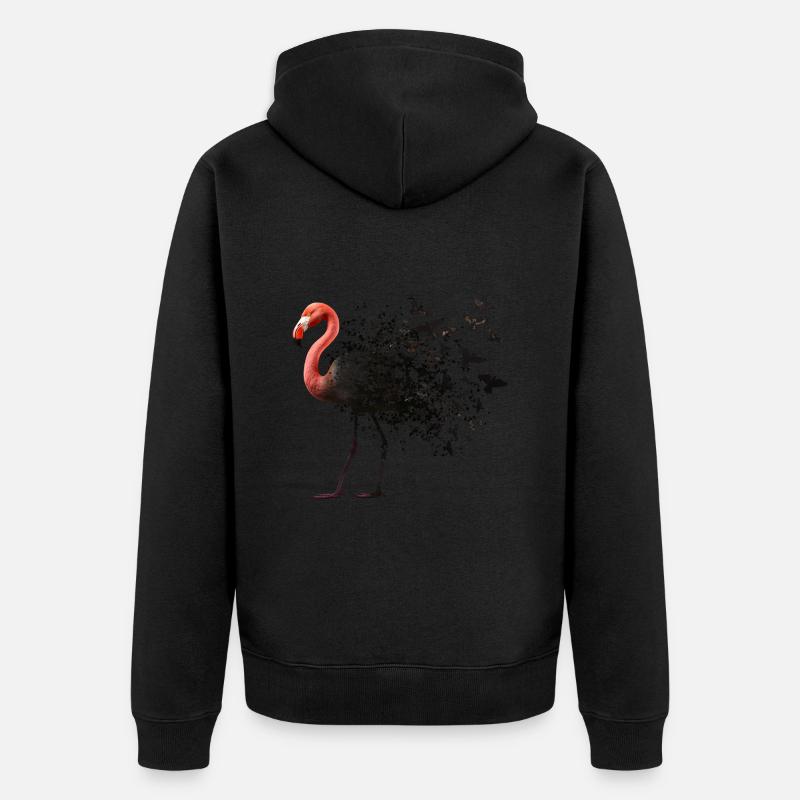 Flamant - Veste à capuche bio Premium Unisexe - noir