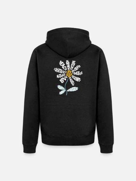 Fleur de vie - Veste à capuche bio Premium Unisexe - noir