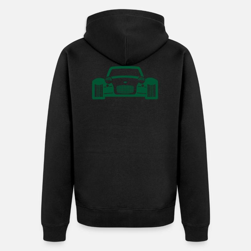 voiture de course - Veste à capuche bio Premium Unisexe - noir