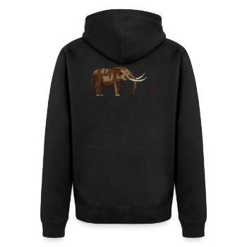 Mammouth et chasseurs - Veste à capuche bio Premium Unisexe - noir - Dos - Nico (187cm)