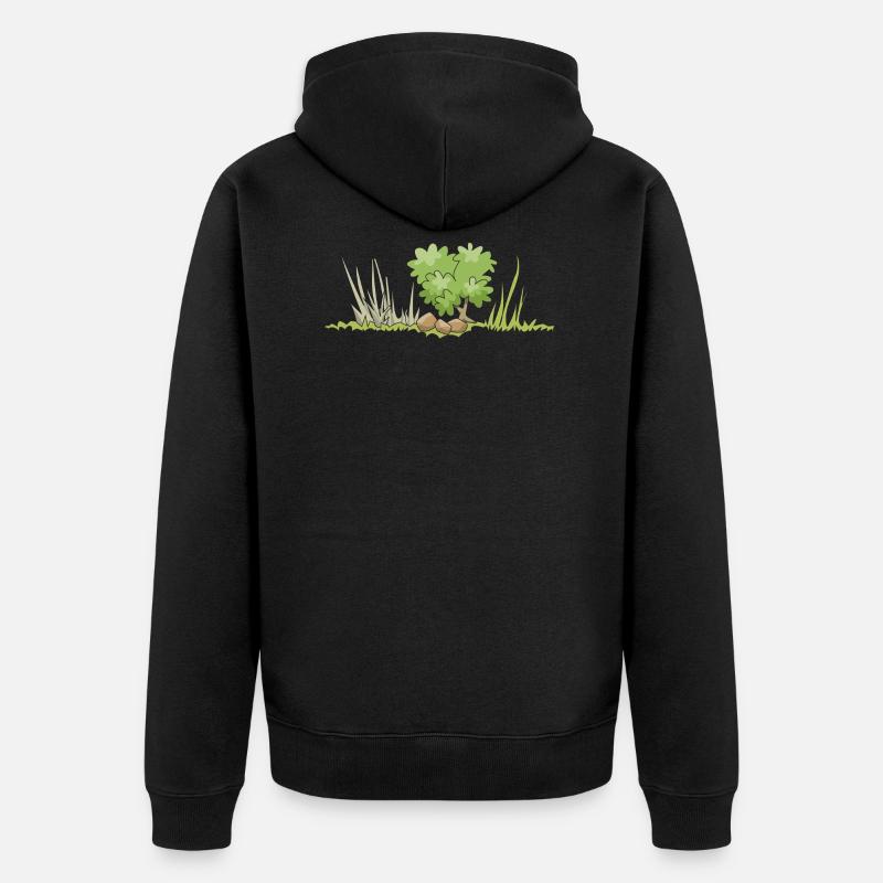 buisson - Veste à capuche bio Premium Unisexe - noir