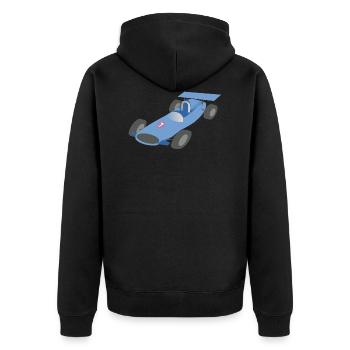 voiture de course - Veste à capuche bio Premium Unisexe - noir - Dos - Nico (187cm)
